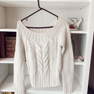 DIVIDED Chunky Cream Sweater